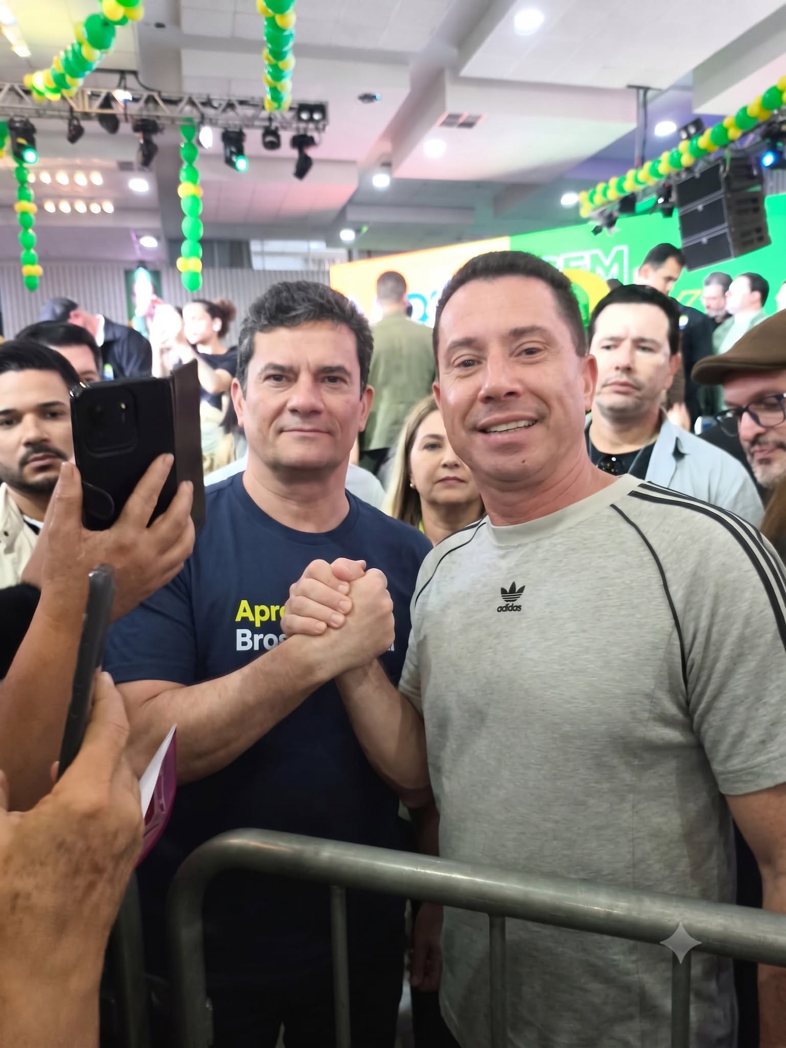 Lúcio Renato com Sérgio Moro